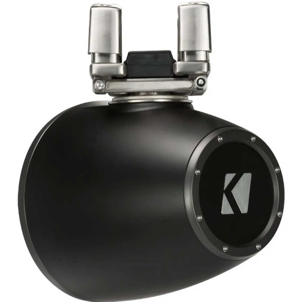 2 Lautsprecher mit 6.5''-Konus - KMTC 65W LED - Schwarz - Stangenmontage - N°46 - comptoirnautique.com