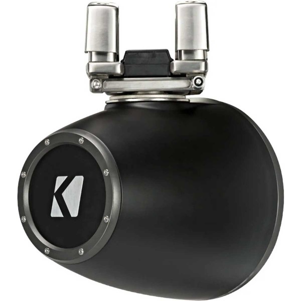 2 Lautsprecher mit 6.5''-Konus - KMTC 65W LED - Schwarz - Stangenmontage - N°47 - comptoirnautique.com