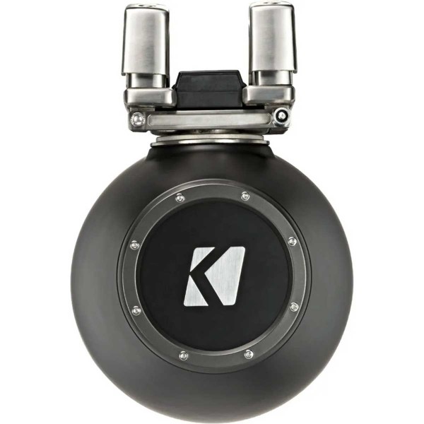 2 Lautsprecher mit 6.5''-Konus - KMTC 65W LED - Schwarz - Stangenmontage - N°48 - comptoirnautique.com