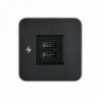 Cargador interior USB-C / USB-C - Negro