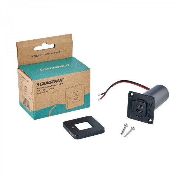 Caricatore USB per interni-C / USB-C - Nero - N°3 - comptoirnautique.com