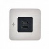 Cargador de interior USB-C / USB-C - Acero inoxidable - N°3 - comptoirnautique.com