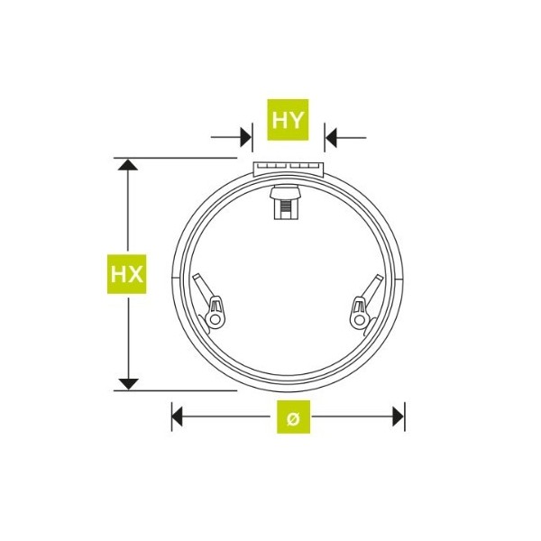 Painel de convés redondo T18 de baixo perfil Cinzento / Preto - N°3 - comptoirnautique.com
