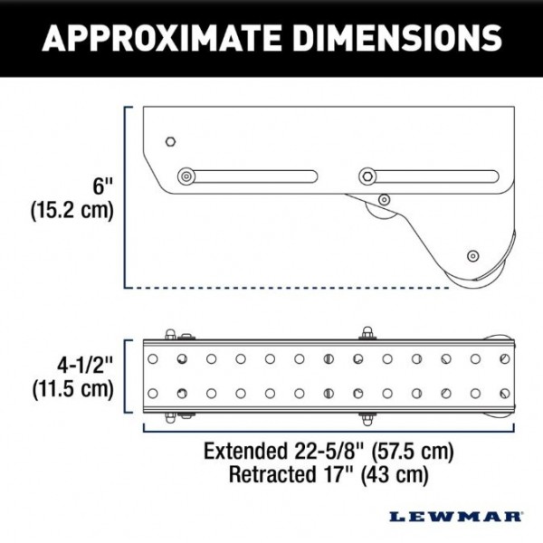 Davier d'étrave extensible pour Pontoon - N°4 - comptoirnautique.com