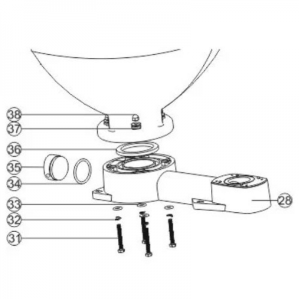 Kit di sostituzione della base del vaso per LT-0 e LT-I - N°2 - comptoirnautique.com
