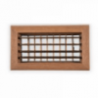 4-Wege-Lüftungsgitter - 300 x 100 mm - Teakholz