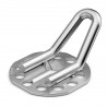 BIGHEAD M7 & M8 - Fasteners with square head loop 38x38 mm 45° - Stainless steel