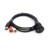 Cable alargador USB y toma para montaje en panel - N°1 - comptoirnautique.com