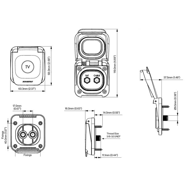 SAT-Anschluss Ventura Series - N°7 - comptoirnautique.com