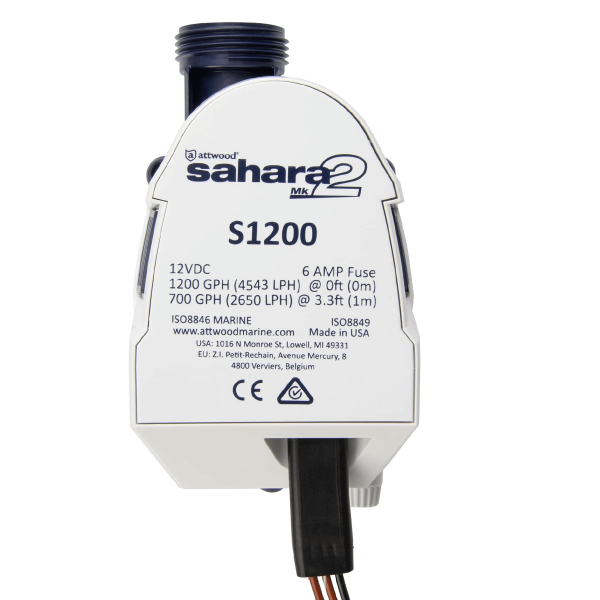 Sahara Mk2 1200 Automatische Bilgenpumpe - 12V - 75 L/min - N°6 - comptoirnautique.com