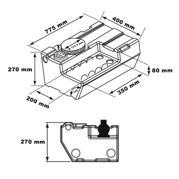 Réservoir eau douce Bora - 60 L - N°3 - comptoirnautique.com