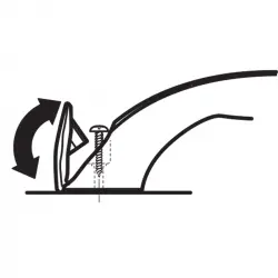 Poignée en plastique grise