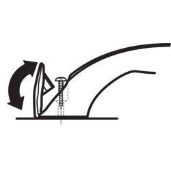 Puxador de plastico cinzento