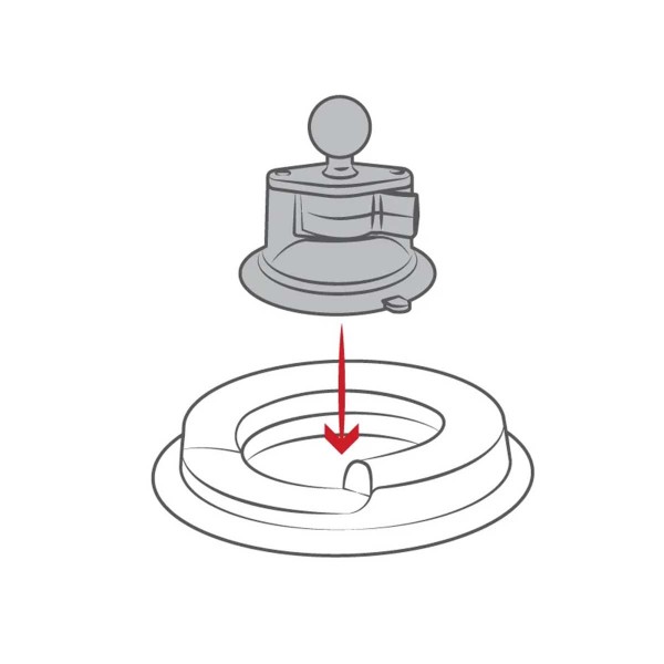 Flat mounting base for suction cup - N°6 - comptoirnautique.com