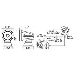Proyector electrico one led...