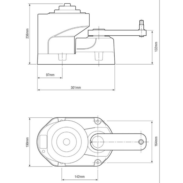 Motor piloto de acionamento direto de 12V - N°15 - comptoirnautique.com