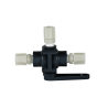 Valvula de 3 vias em L 6 x 8 mm para dessalinizador