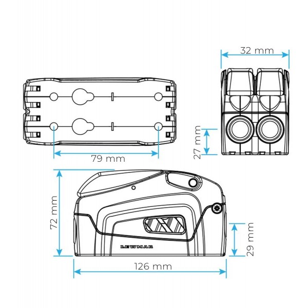 DC1 morsetto singolo 6-8 mm - N°8 - comptoirnautique.com