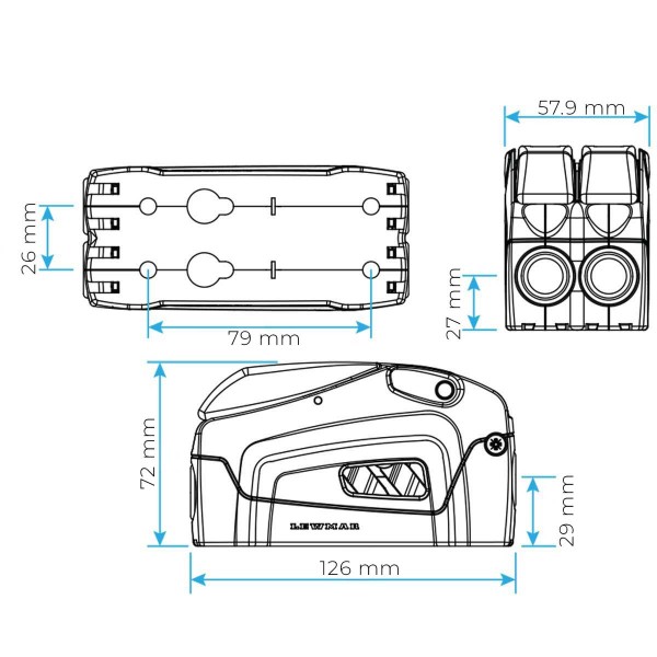 DC1 double clamp 6-8 mm - N°8 - comptoirnautique.com