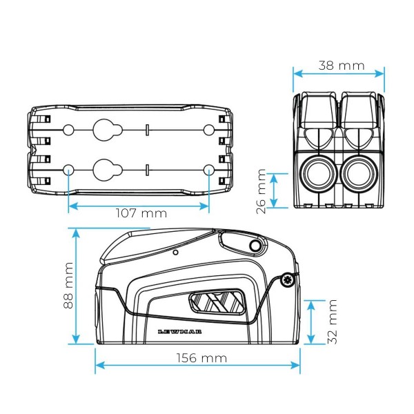 DC2 morsetto singolo 8-10 mm - N°16 - comptoirnautique.com