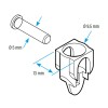 Short NTR Torlon ball bearing carriage with universal joint - N°3 - comptoirnautique.com