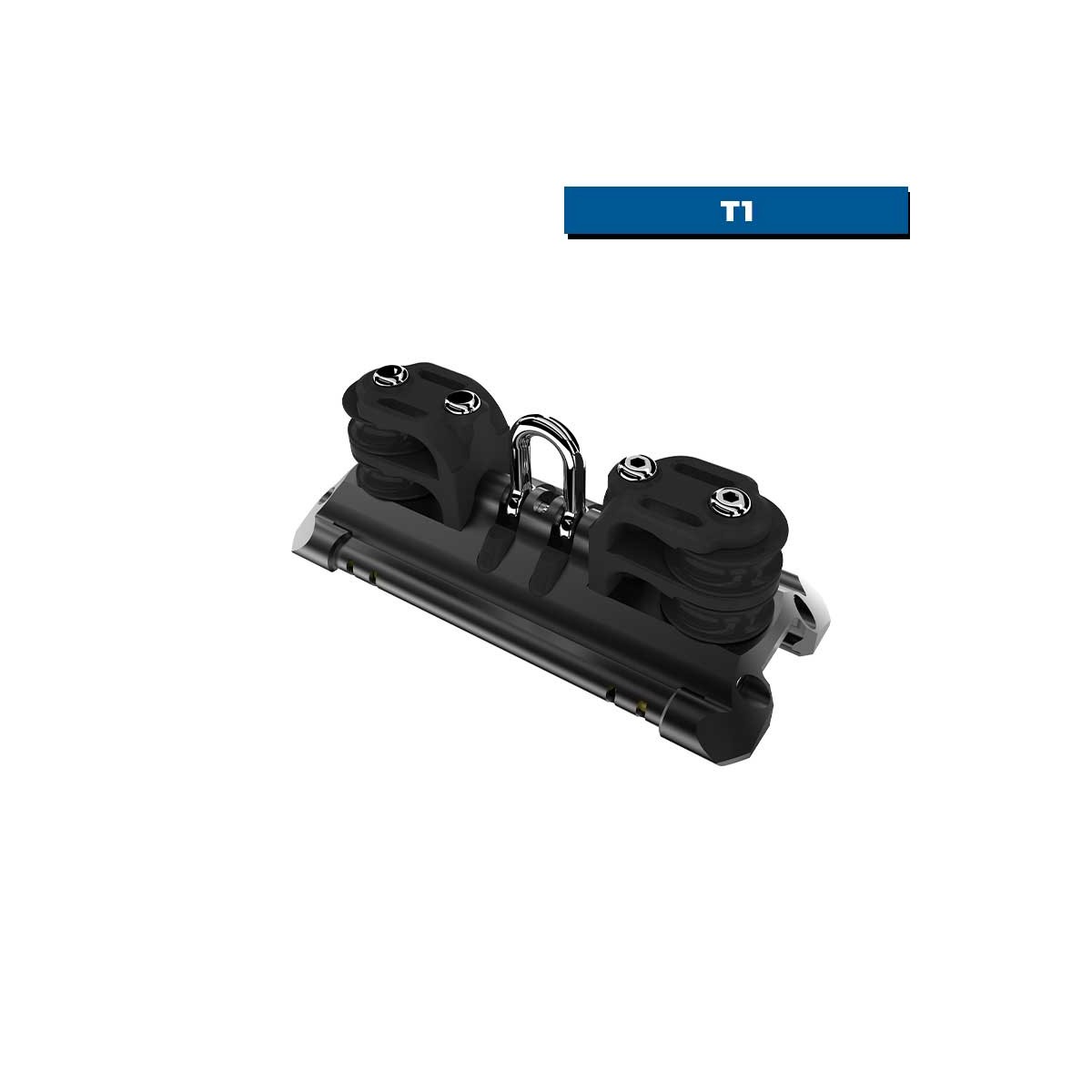 Chariot NTR à billes Torlon avec manille & 4 réas de contrôle - T1