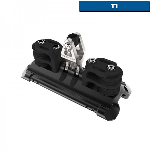 Carro de rolamento de esferas NTR Torlon com eixo cardan e par de roldanas duplas - N°3 - comptoirnautique.com