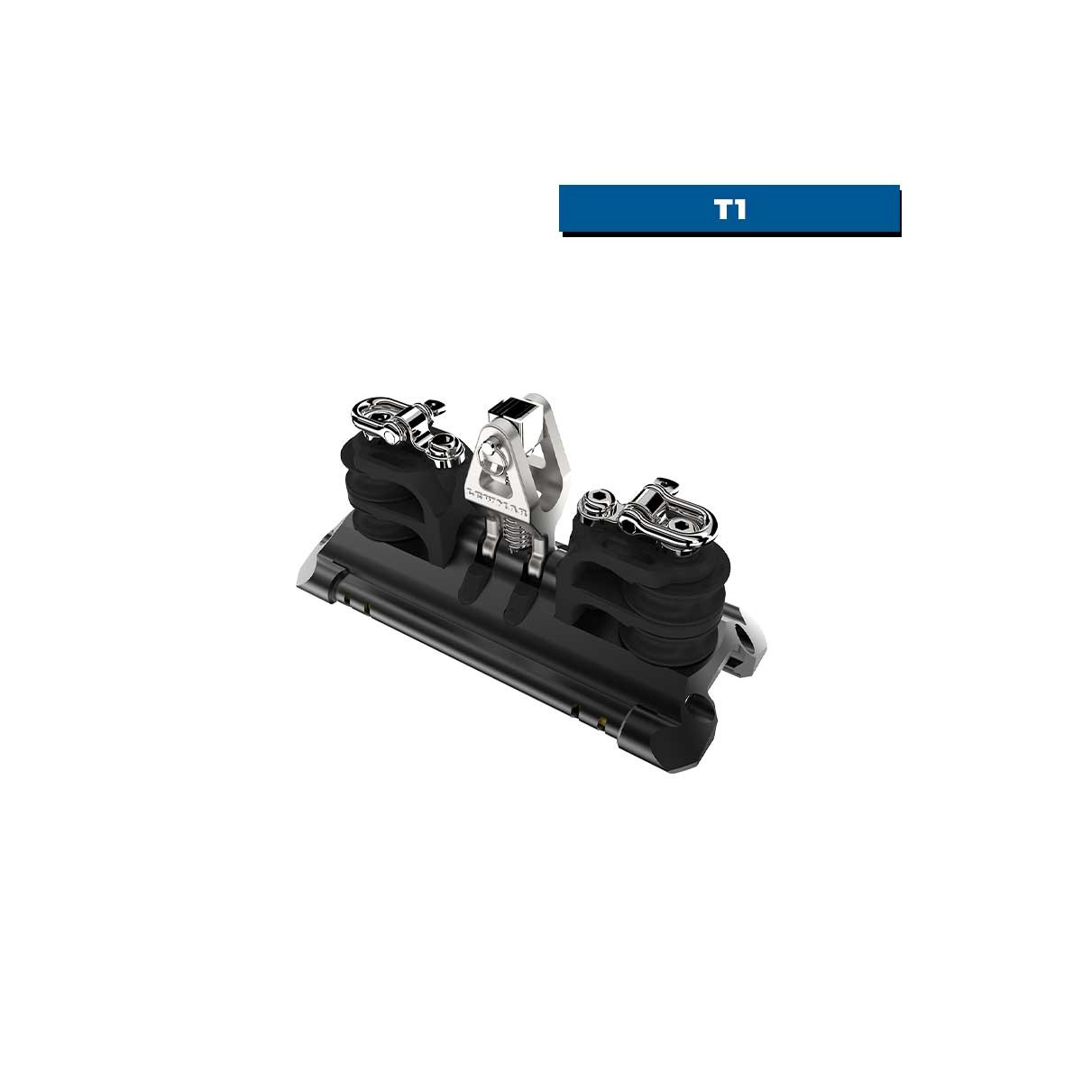 Chariot NTR à billes avec cardan, paire de réas doubles & ringot T1