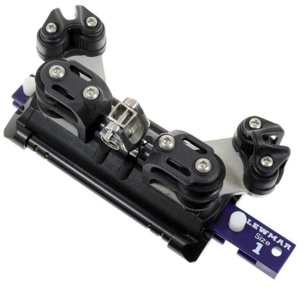 NTR ball bearing carriage with cardan joint with 4 control sheaves & cleat - N°6 - comptoirnautique.com