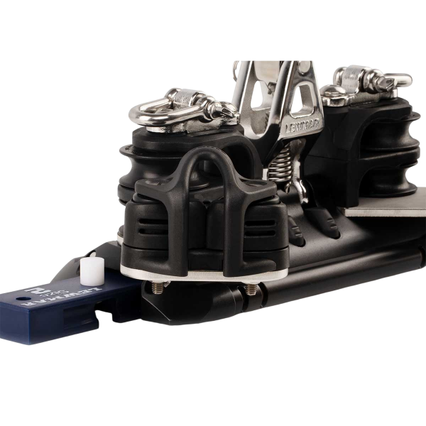 Carrello T2 con cuscinetti a sfera, albero cardanico, doppia puleggia, anello e tacchetto - N°6 - comptoirnautique.com