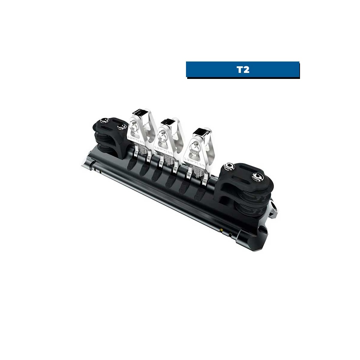 Chariot à billes long T2 avec 3 cardans & une paire de réas double