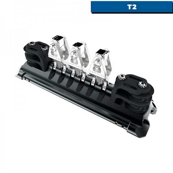 Trolley longo HS com rolamentos de esferas Torlon - 3 juntas universais e um par de roldanas duplas - T2 - N°2 - comptoirnautique.com