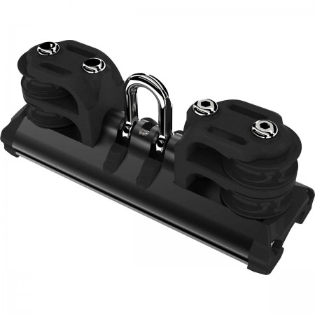 Chariot à glissières avec manille et réas doubles T2