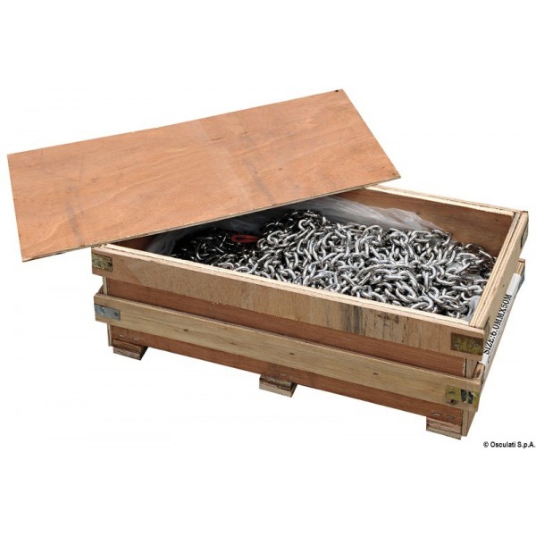  Cadena galvanizada 13 mm DIN766 150 m - N°4 - comptoirnautique.com