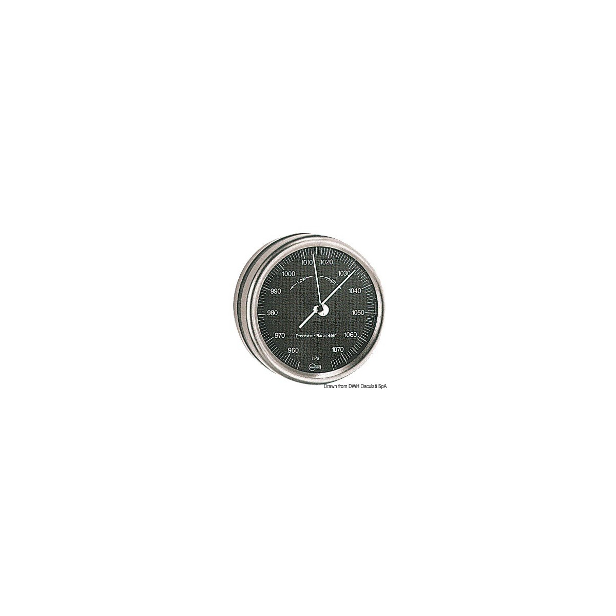 Dial Note Barigo Barometer Barigo Orion black dial OSC-28.082.31 - Comptoir Nautique