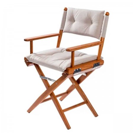 Chaise réalisateur rembourrée sable deluxe