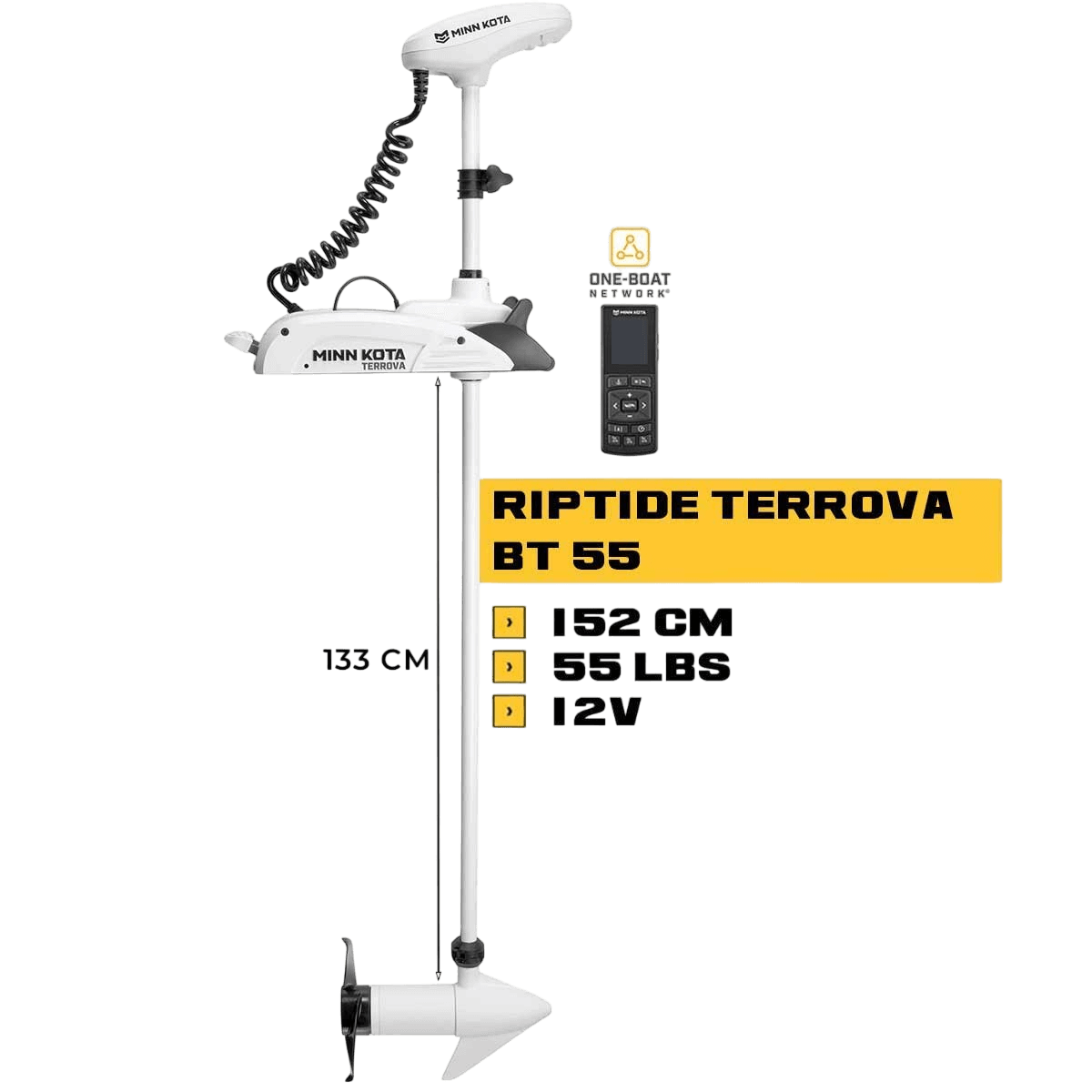 MK-1363771 - Moteur avant mer Minn Kota RIPTIDE TERROVA GPS 55 Lbs 152 cm 12V