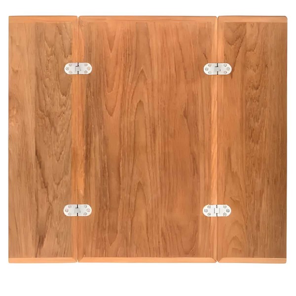 Plateau de table pliant en teck 90x70 cm - N°2 - comptoirnautique.com