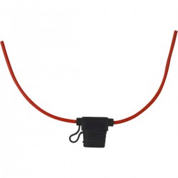 -fuse holder with wire tab