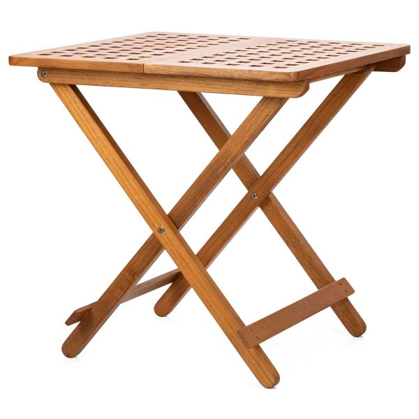 Table pliante en teck avec insert - N°3 - comptoirnautique.com