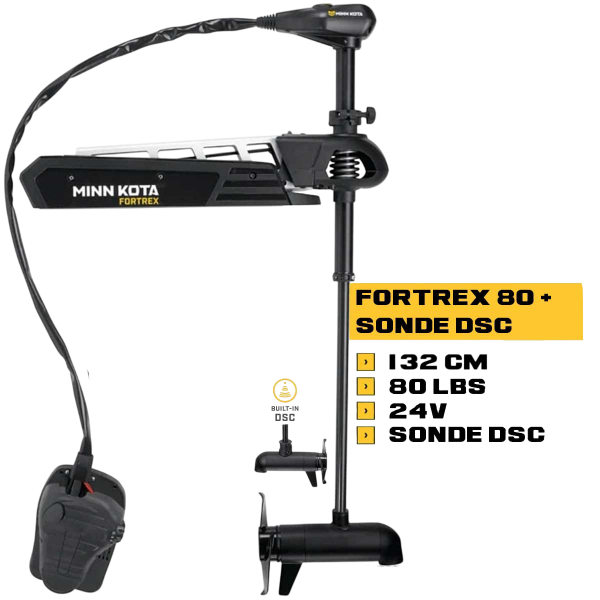 MK-1368668 - Moteur avant Minn Kota Fortrex 80 Lbs 24V 132 cm + sonde DSC avec pédale - N°3 - comptoirnautique.com