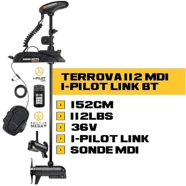Motor dianteiro TERROVA MDI BT + Pedal + i-Pilot Link - N°8 - comptoirnautique.com