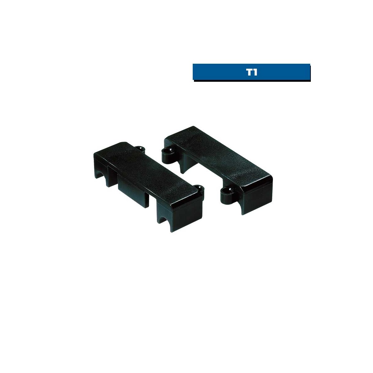 Paire de caches de bout de rail auto-porté T1