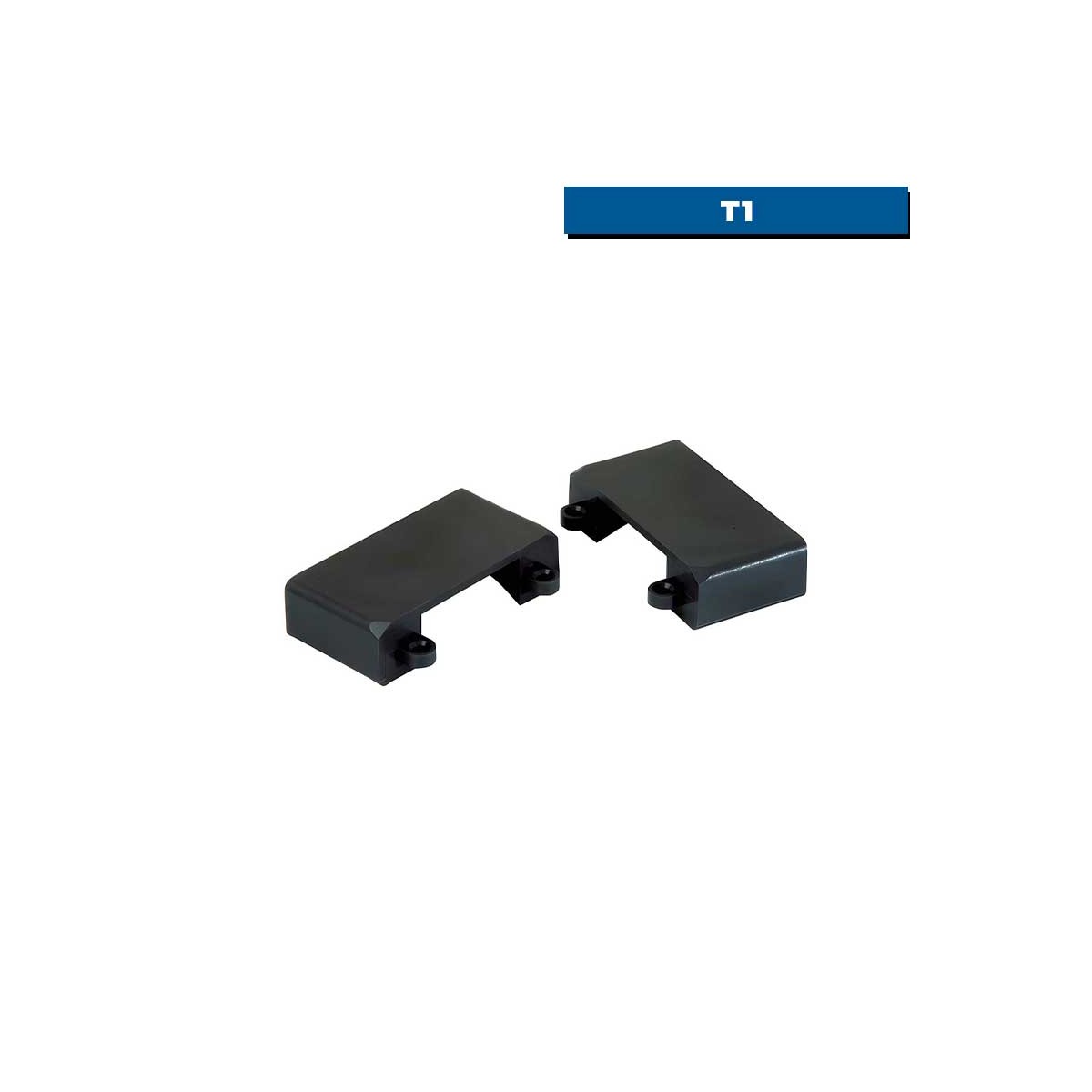 Paire de caches de bout de rail auto-porté renforcés - T1