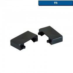 Paire de caches de bout de rail auto-porté renforcés - T1