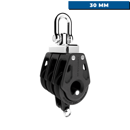 29901326BK - Poulie Control triple et ringot - 30 mm