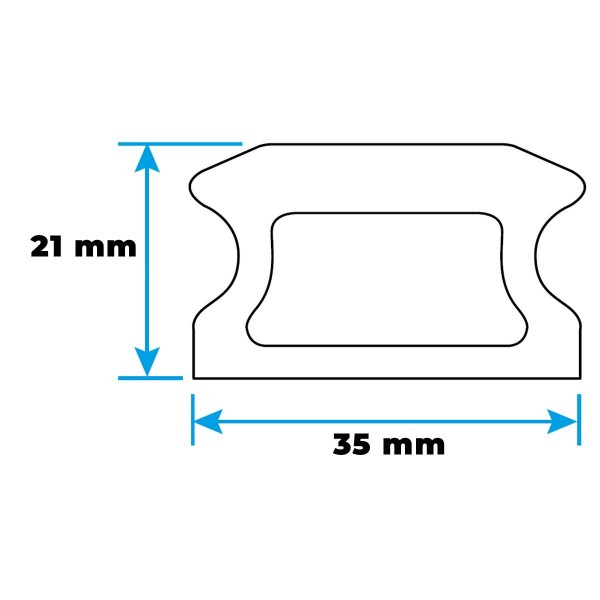 Rail percé Ocean / NTR T3 dimensions - N°2 - comptoirnautique.com