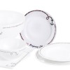 Set of 6 Ancor Line dinner plates Ø 25 cm - N°1 - comptoirnautique.com