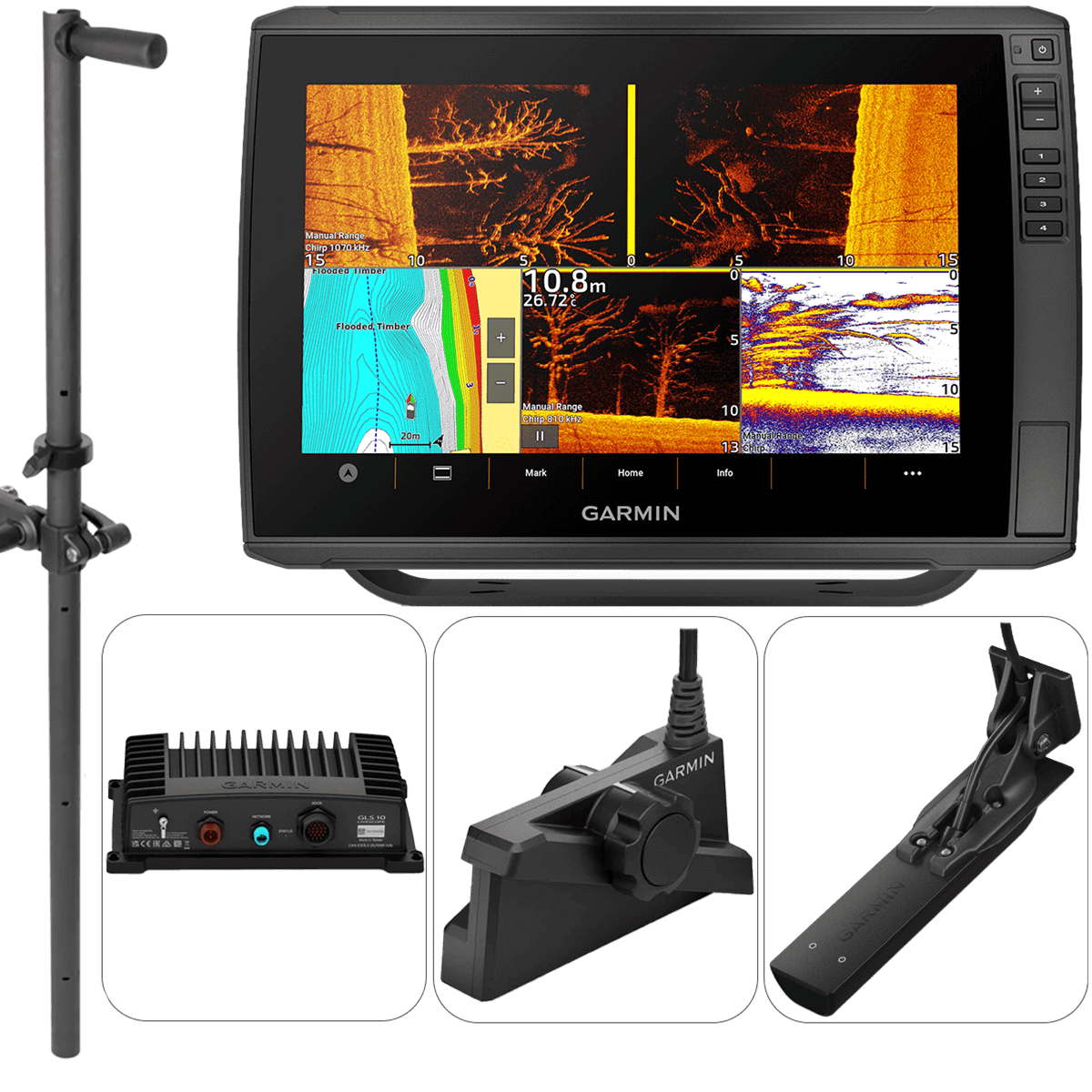 Pack complet Garmin EchoMap Ultra 2 122sv + Panoptix LiveScope LVS34