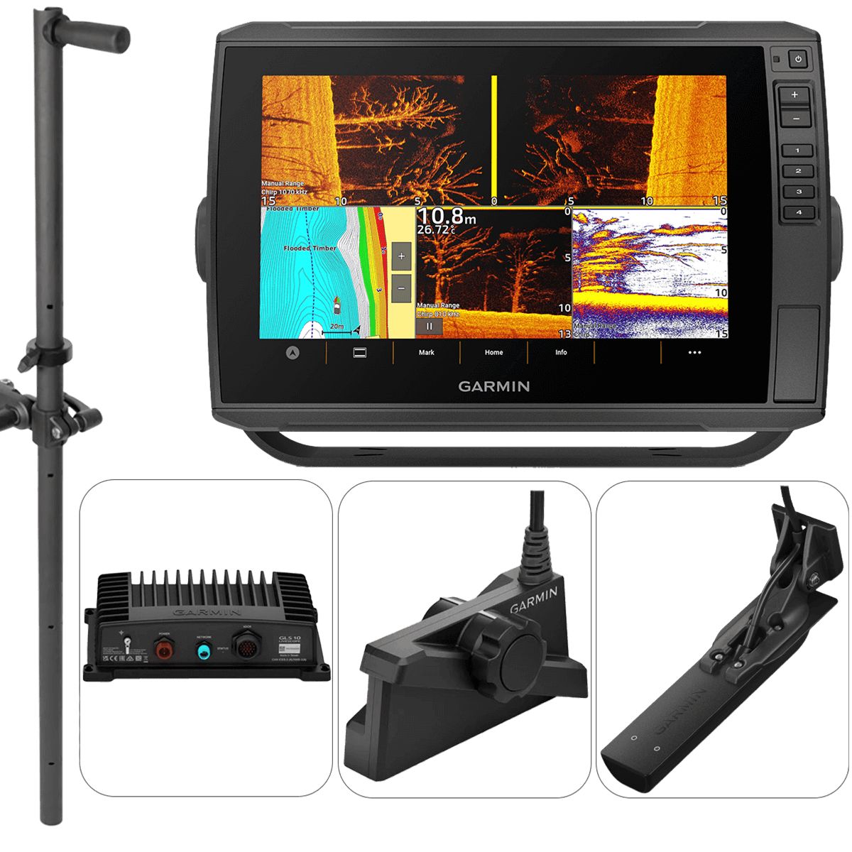 Pack Garmin EchoMap Ultra 2 102sv + Panoptix LiveScope LVS34